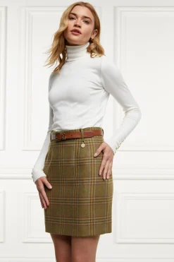 Holland Cooper Skirts-Regency Skirt Avebury Green Check