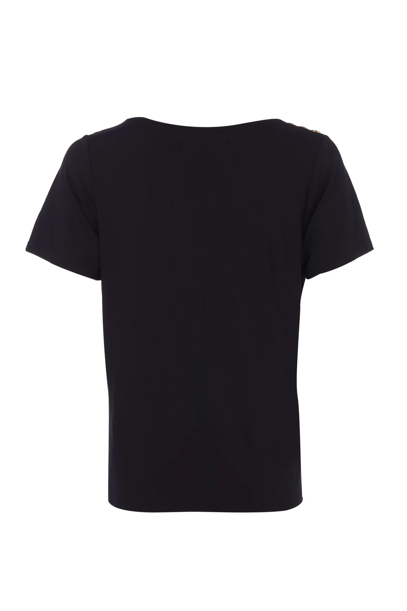 Holland Cooper Tees|Tops-Relax Fit V-Neck Tee Black
