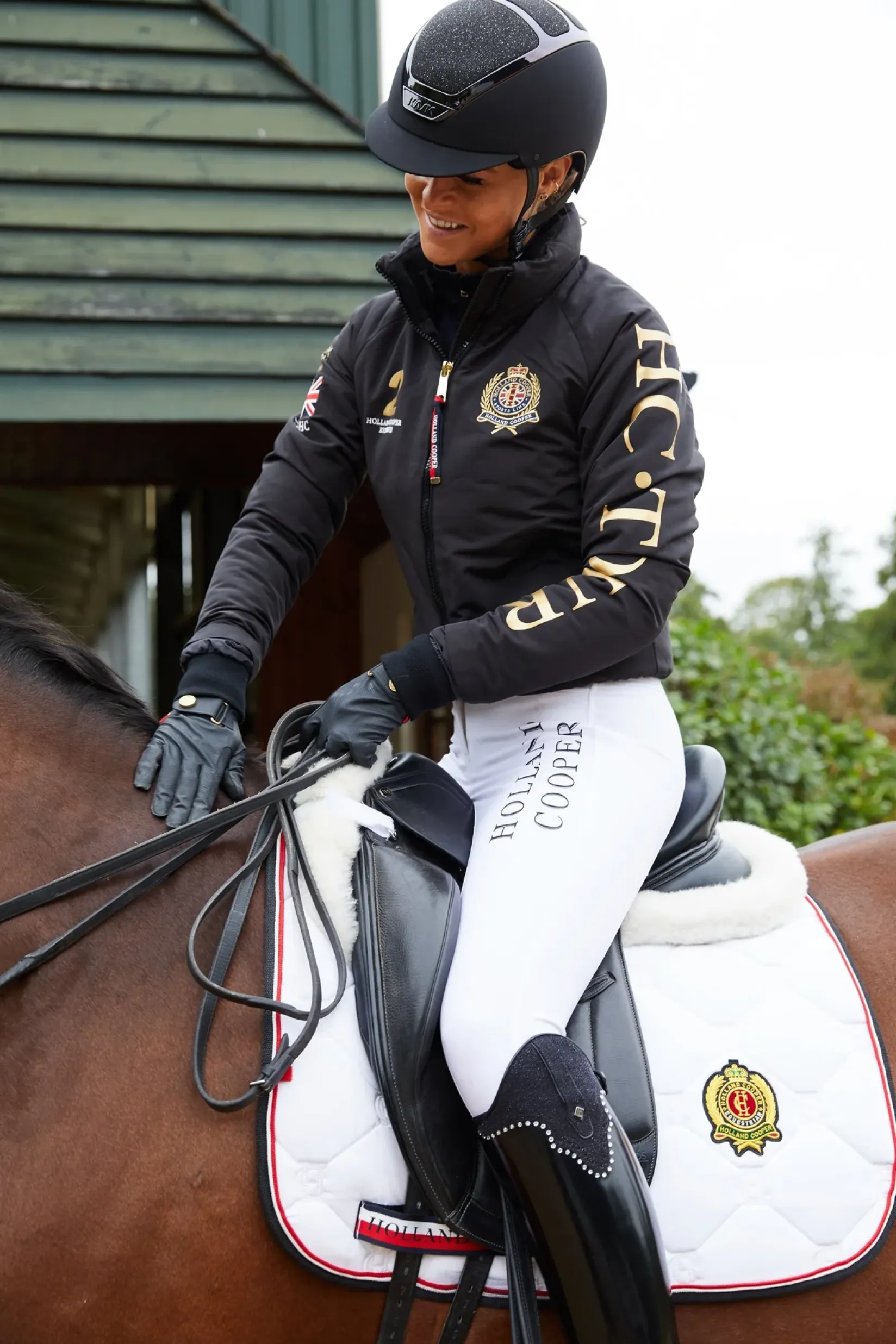 Holland Cooper Riding Gloves|Accessories-Riding Glove Black
