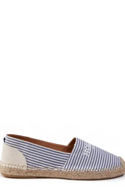 Holland Cooper Footwear-Riviera Espadrille Nautical Stripe