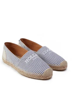 Holland Cooper Footwear-Riviera Espadrille Nautical Stripe