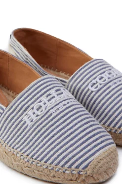 Holland Cooper Footwear-Riviera Espadrille Nautical Stripe
