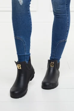 Holland Cooper At The Stables|Equestrian Gifting-Rubber Chelsea Boot Black