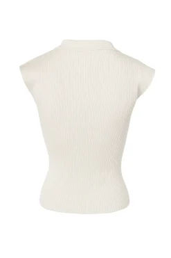 Holland Cooper Knitwear|Shop By Product-Scarlett Polo Knit Ecru
