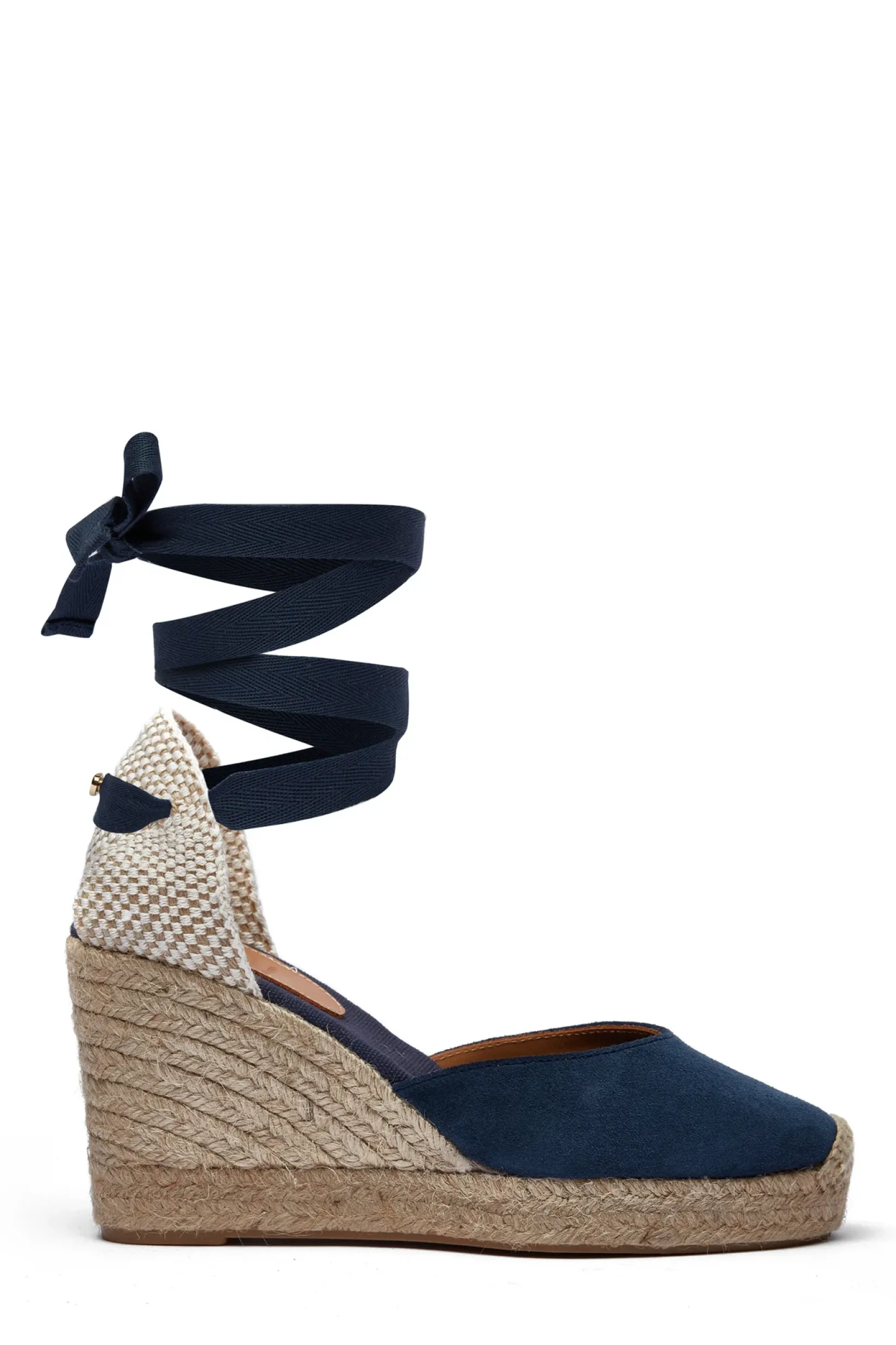 Holland Cooper Sandals|Footwear-Seville Wedge Sandal Navy