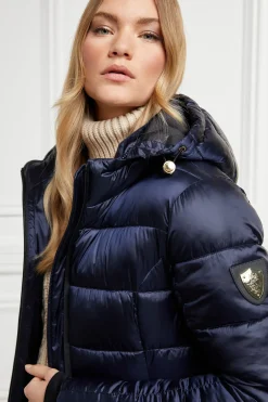 Holland Cooper Jackets-Sherbourne Puffer Ink Navy
