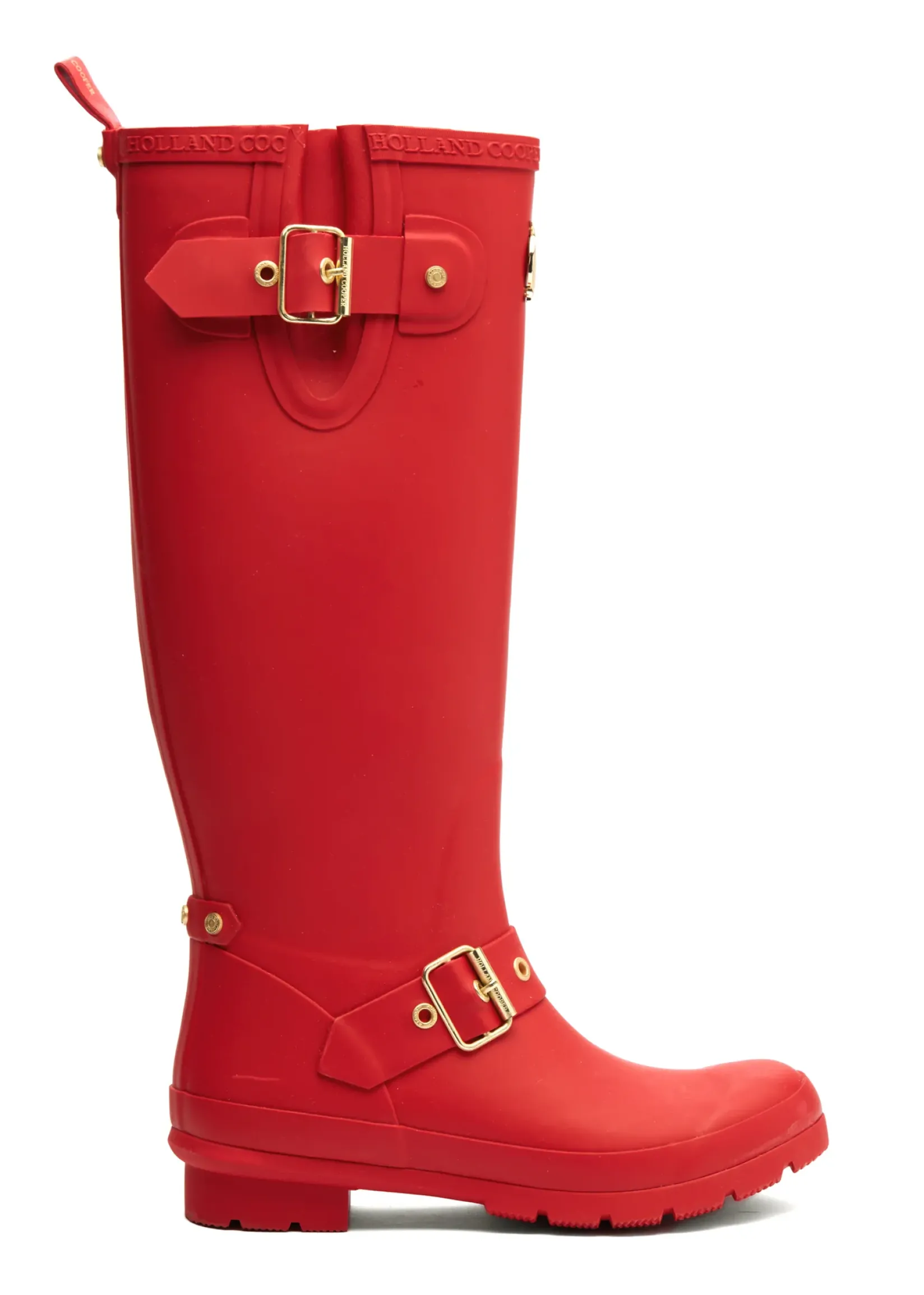 Holland Cooper At The Stables-Sherpa Lined Regency Wellington Heritage Red