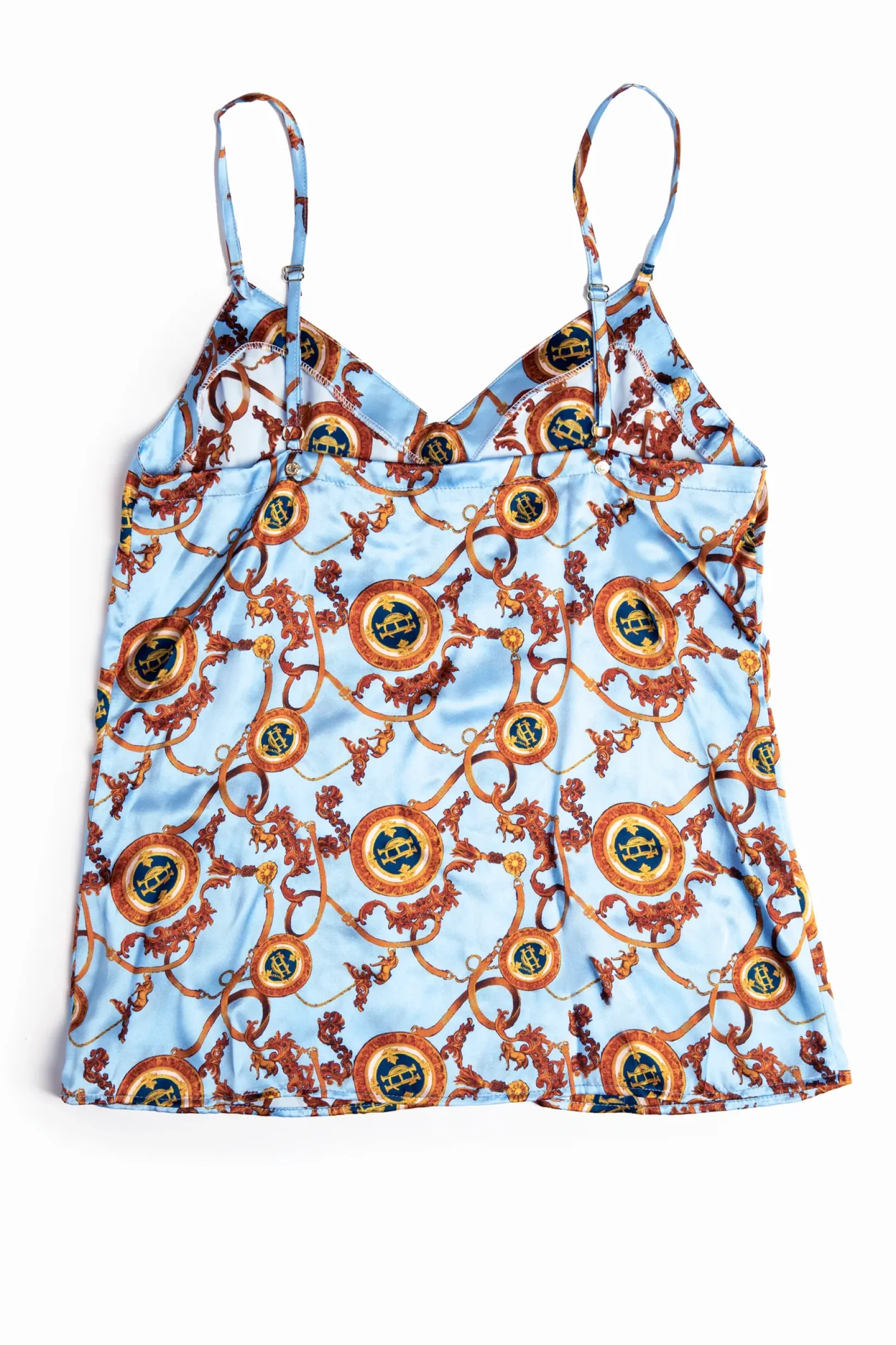 Holland Cooper Sleepwear-Silk Camisole Sky Blue