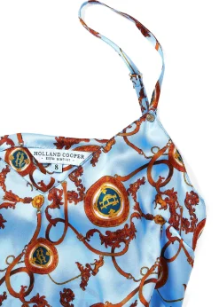 Holland Cooper Sleepwear-Silk Camisole Sky Blue