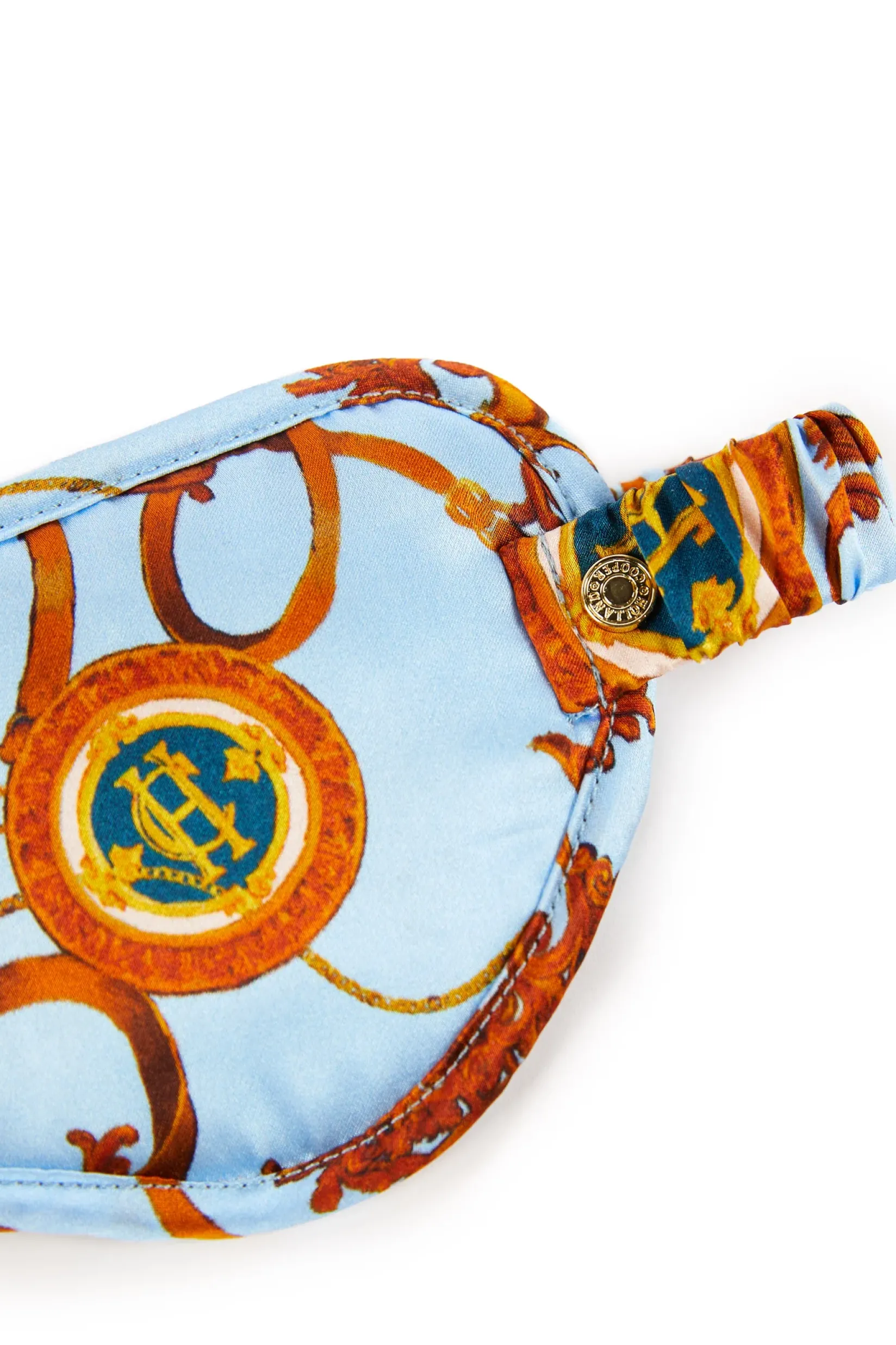 Holland Cooper Sleepwear-Silk Eye Mask Sky Blue