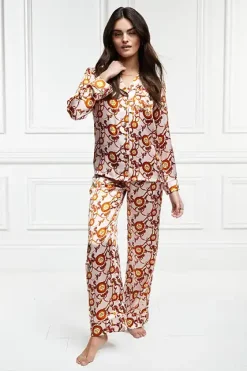 Holland Cooper Sleepwear-Silk Pyjama Shirt Blush