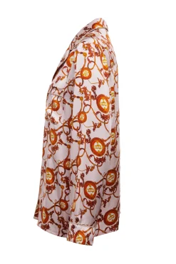 Holland Cooper Sleepwear-Silk Pyjama Shirt Blush