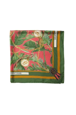 Holland Cooper Scarves|Scarves-Silk Scarf Taihiti Red