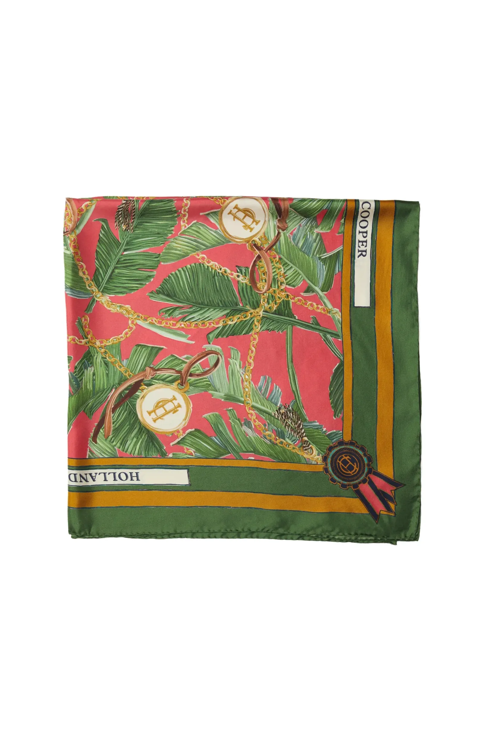 Holland Cooper Scarves|Scarves-Silk Scarf Taihiti Red