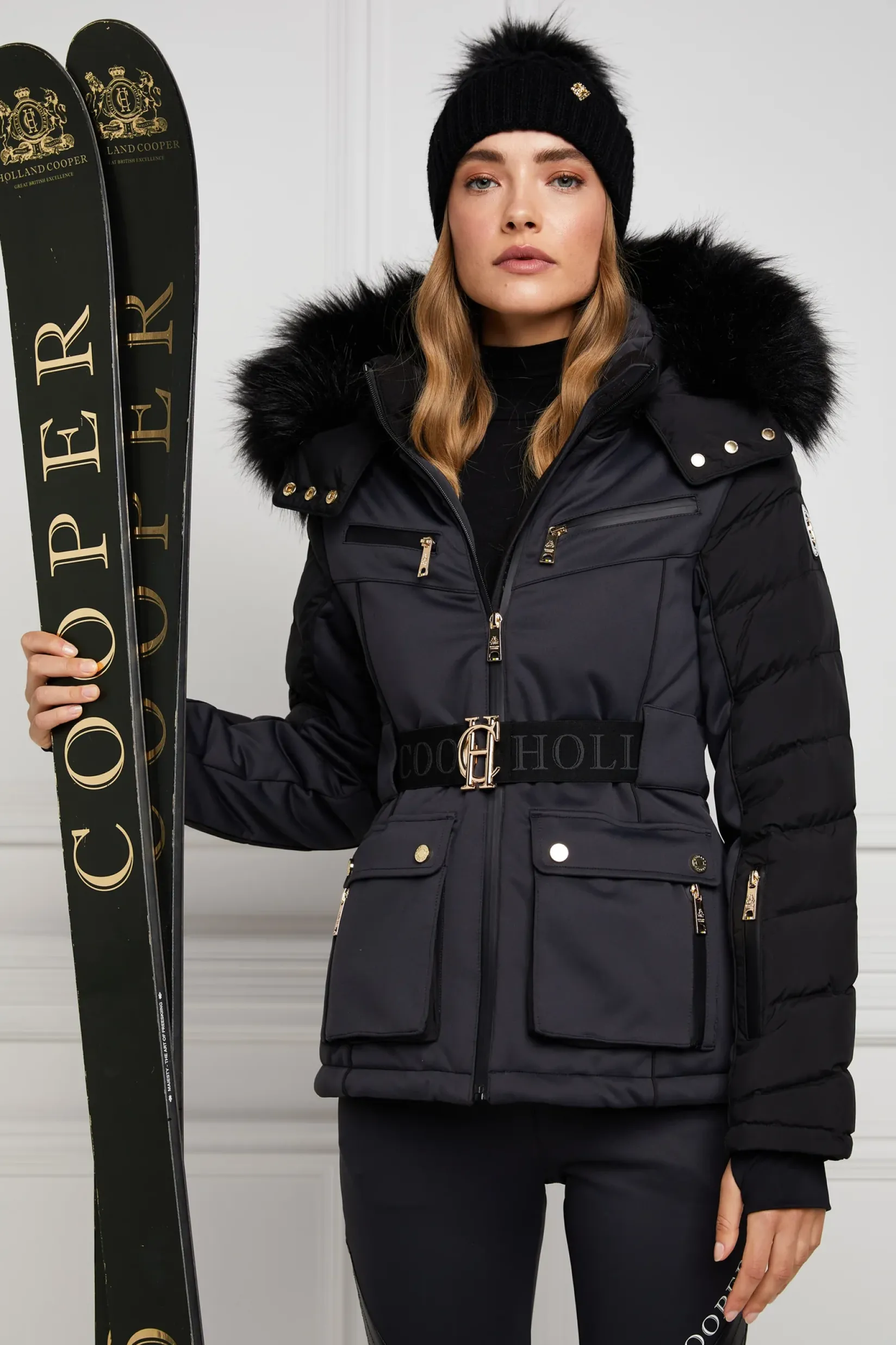 Holland Cooper Ski Jackets|HC Ski-Ski Jacket Black