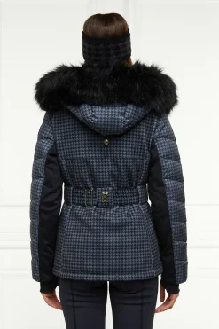 Holland Cooper Ski Jackets|HC Ski-Ski Jacket Mono Houndstooth