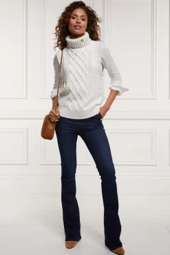 Holland Cooper Knitwear|Jade's Top Picks-Sleeveless Knit Oyster