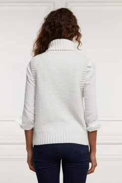 Holland Cooper Knitwear|Jade's Top Picks-Sleeveless Knit Oyster