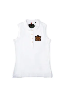 Holland Cooper Polo Shirts|Casualwear-Sleeveless Polo Shirt White