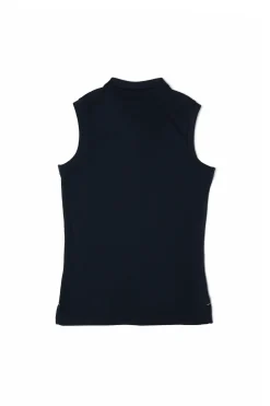 Holland Cooper Polo Shirts|Casualwear-Sleeveless Polo Shirt Ink Navy