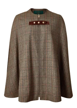 Holland Cooper Capes-Slim Cape Bourbon Tweed