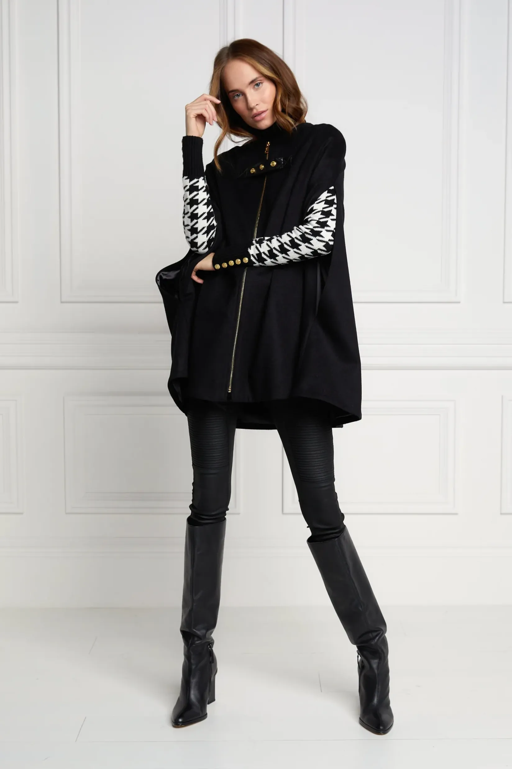 Holland Cooper Capes-Slim Cape Soft Black