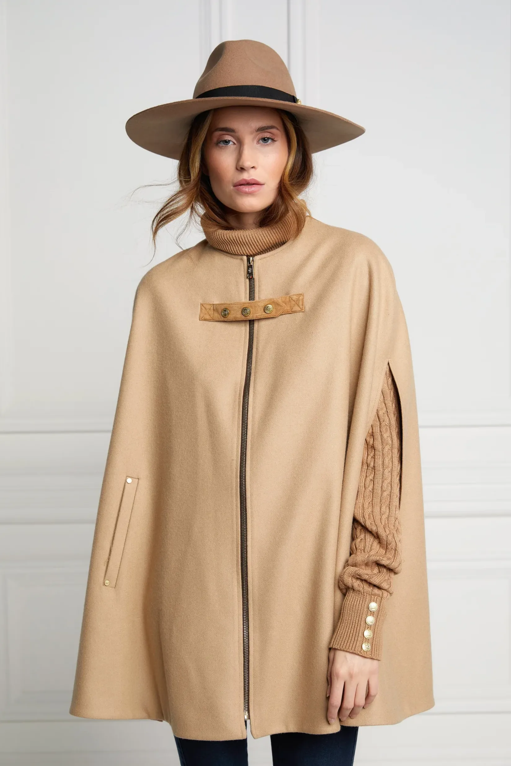 Holland Cooper Capes-Slim Cape Camel