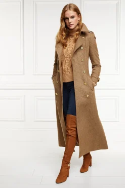 Holland Cooper Boots|Footwear-Sloane Over The Knee Boot Tan
