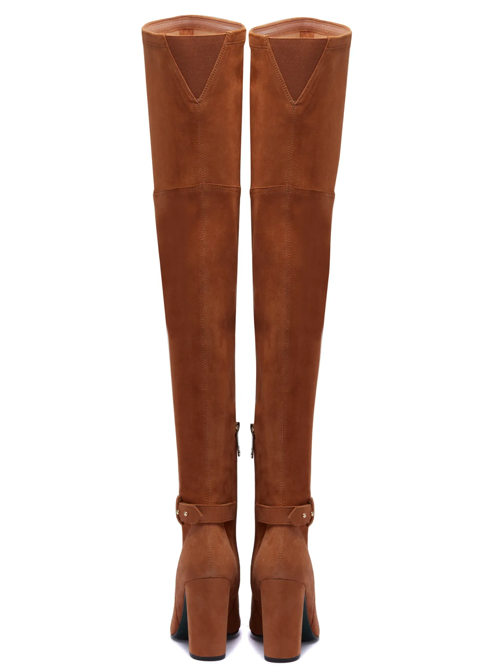 Holland Cooper Boots|Footwear-Sloane Over The Knee Boot Tan