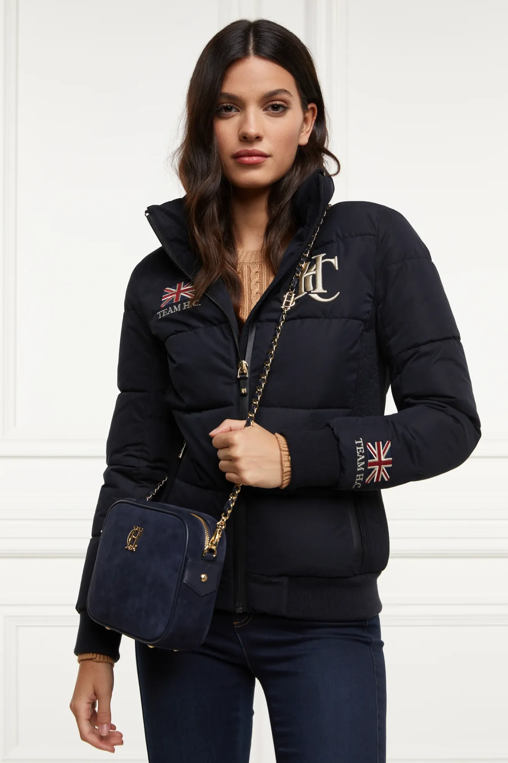 Holland Cooper The Perfect Gesture|Crossbody Bags-Soho Camera Bag Ink Navy Suede