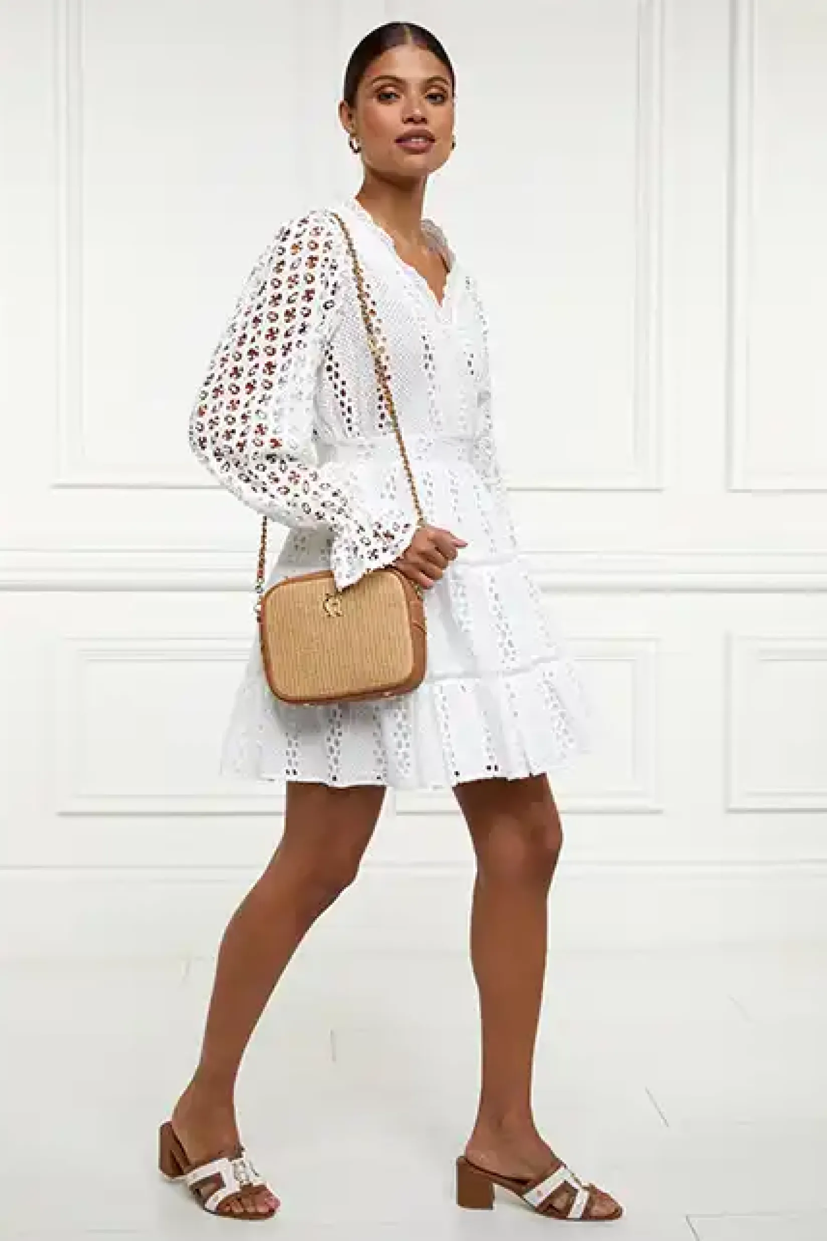 Holland Cooper Crossbody Bags|Bags-Soho Camera Bag Tan Raffia