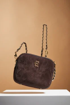 Holland Cooper Crossbody Bags|Bags-Soho Camera Bag Chocolate Suede