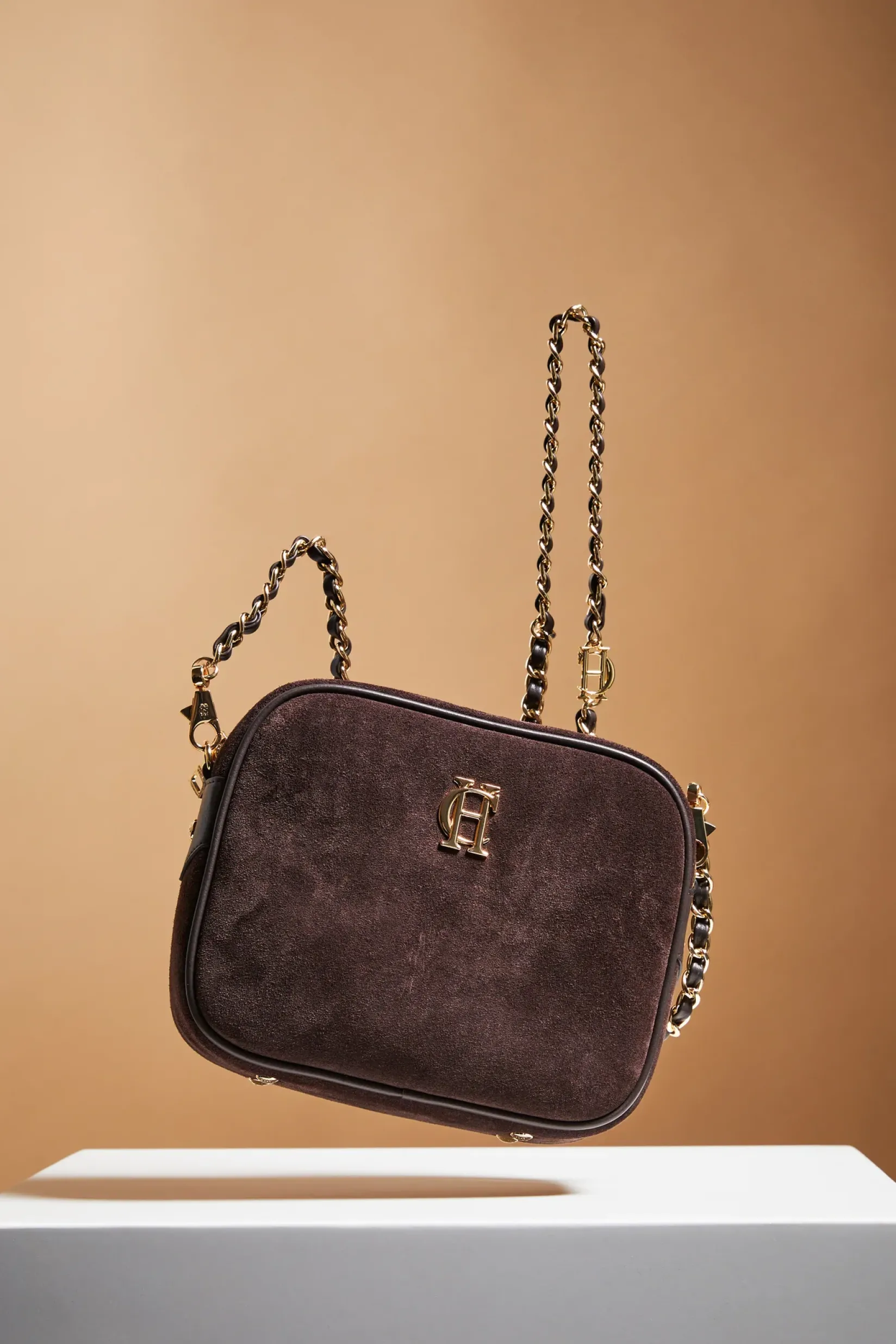 Holland Cooper Crossbody Bags|Bags-Soho Camera Bag Chocolate Suede