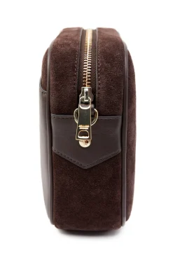 Holland Cooper Crossbody Bags|Bags-Soho Camera Bag Chocolate Suede