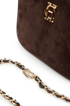 Holland Cooper Crossbody Bags|Bags-Soho Camera Bag Chocolate Suede