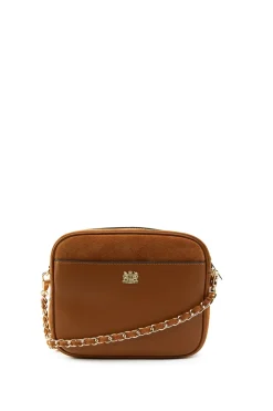 Holland Cooper Crossbody Bags|Bags-Soho Camera Bag Tan Suede