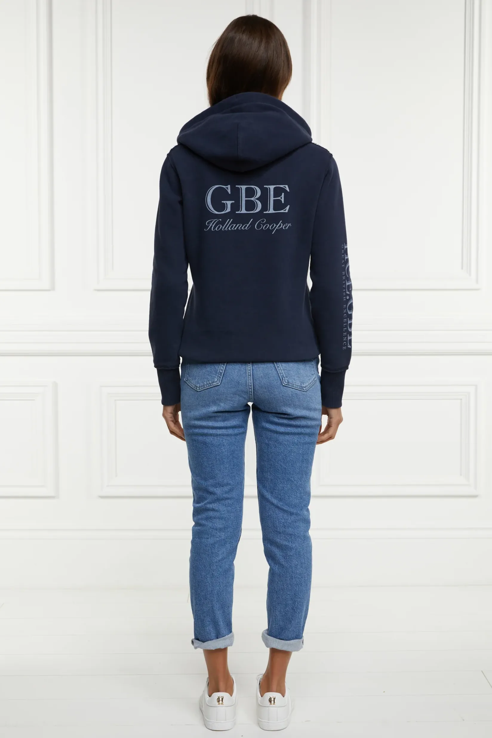 Holland Cooper Hoodies|Equestrian Casualwear-Sporting Goods Hoodie Ink Navy