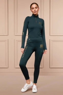 Holland Cooper At The Stables|Equestrian Casualwear-Sport Legging Petrol
