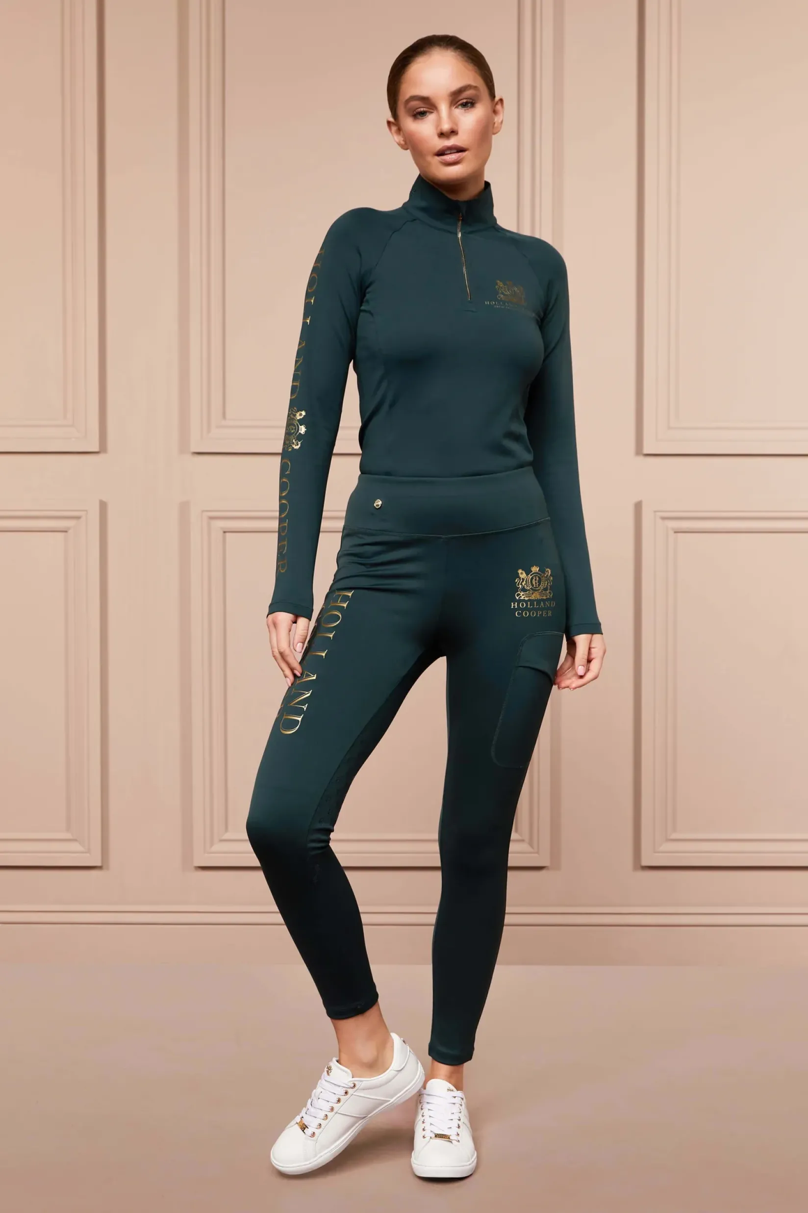 Holland Cooper At The Stables|Equestrian Casualwear-Sport Legging Petrol