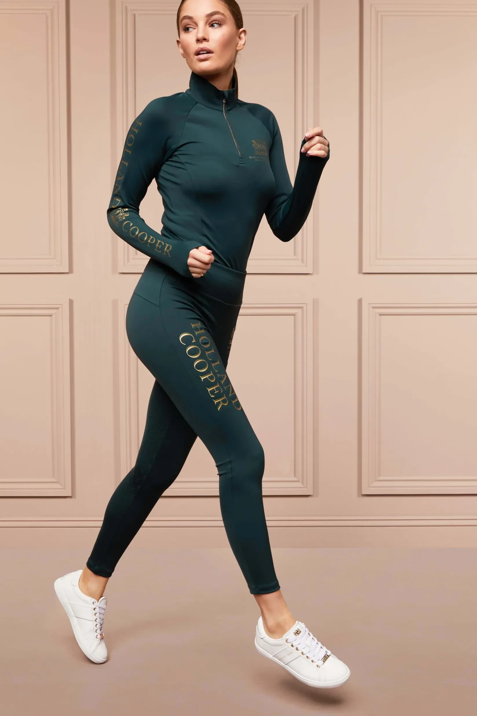 Holland Cooper At The Stables|Equestrian Casualwear-Sport Legging Petrol