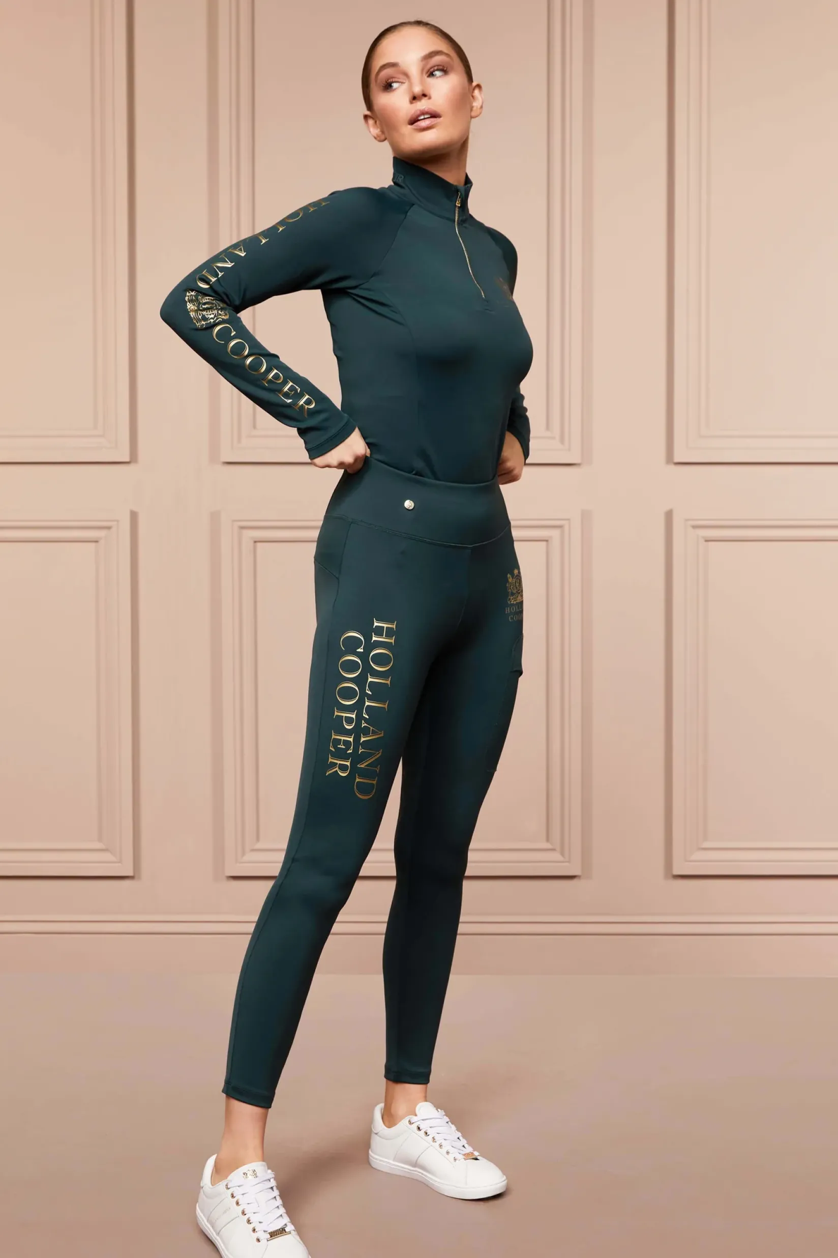 Holland Cooper At The Stables|Equestrian Casualwear-Sport Legging Petrol