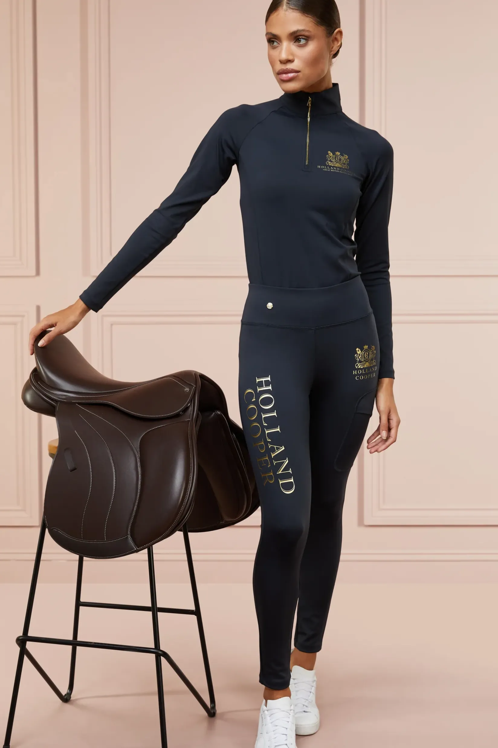 Holland Cooper Leggings|Shop By Product-Sport Legging Slate