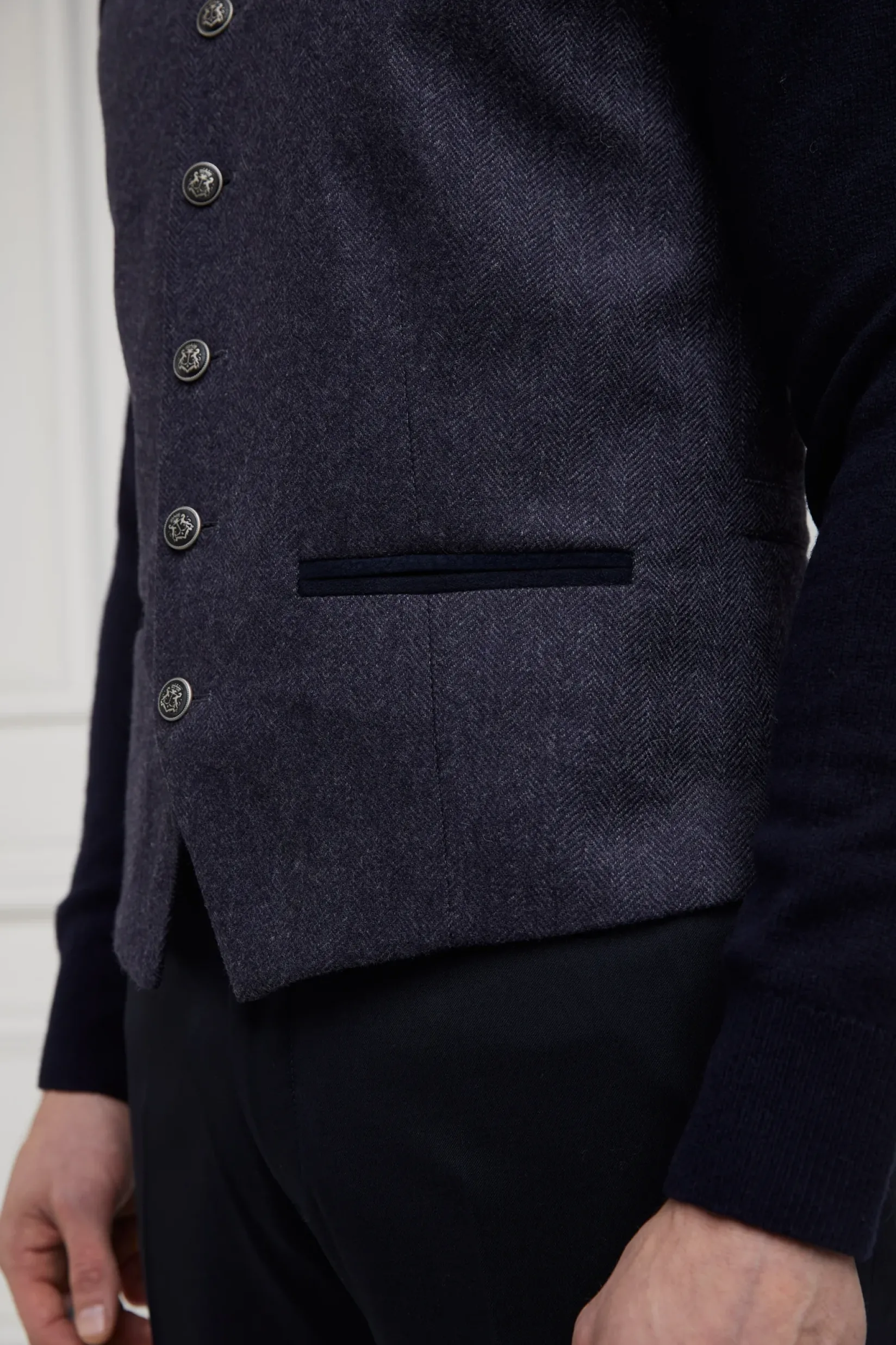 Holland Cooper Gifts For Him|Waistcoats-St James Waistcoat Navy Duke