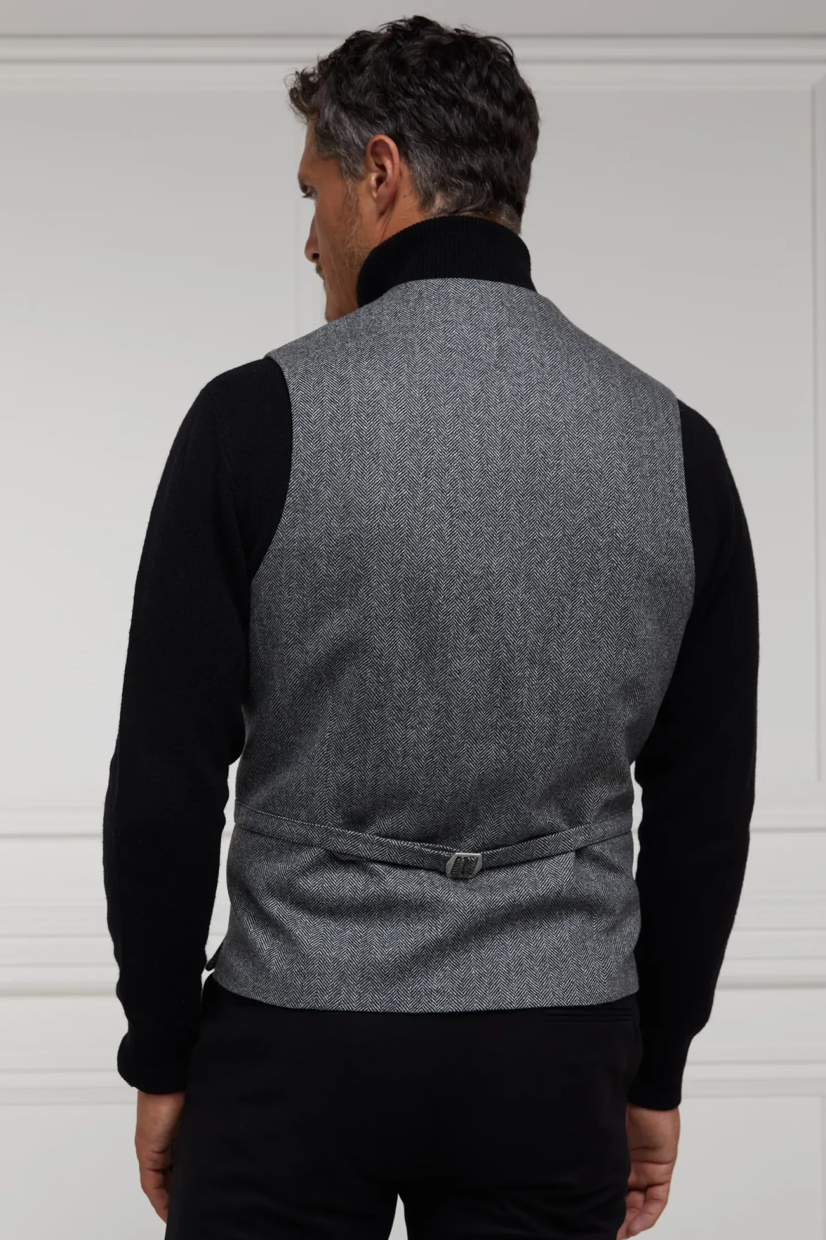 Holland Cooper Shop By Product|The City Break Edit-St James Waistcoat Mono Herringbone
