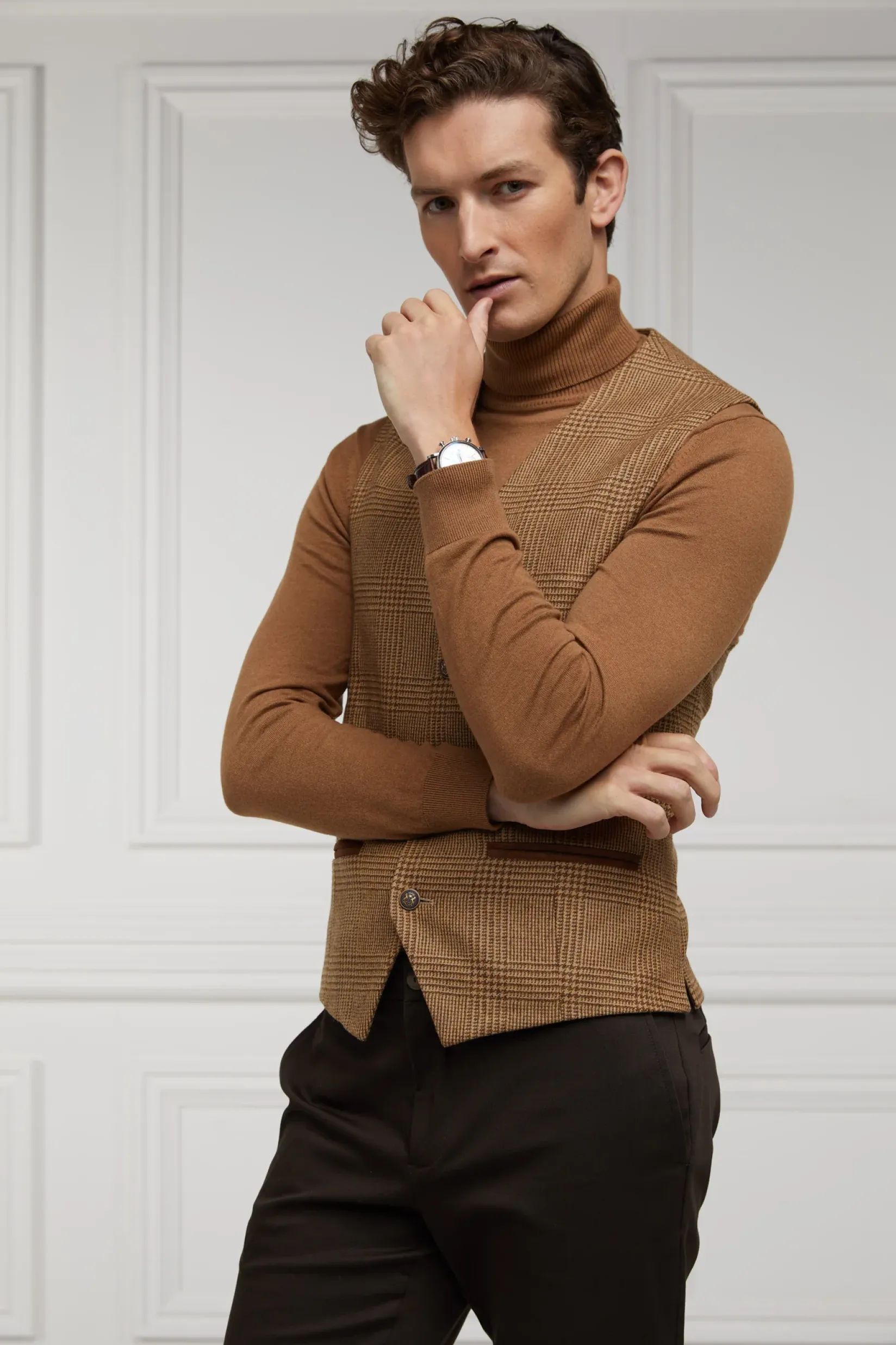 Holland Cooper Waistcoats|Shop By Product-St James Waistcoat Tawny