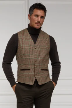 Holland Cooper Waistcoats|Shop By Product-St James Waistcoat Clarence Check Forest