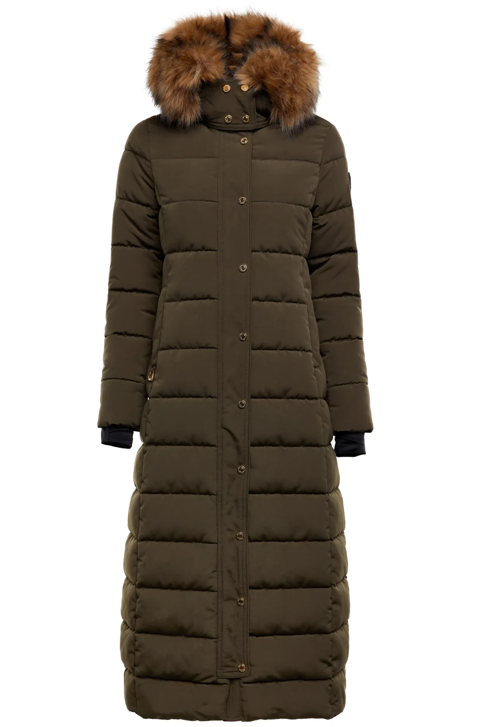 Holland Cooper Jackets|Shop By Product-Stoneleigh Longline Coat Khaki