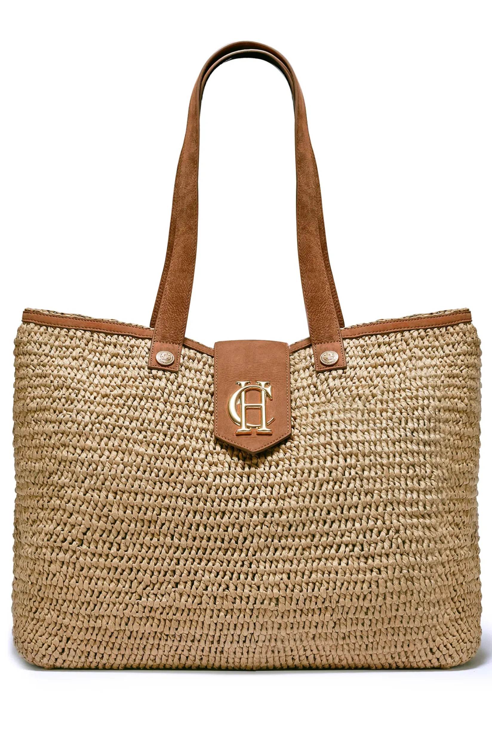 Holland Cooper Tote Bags|Bags-Straw Shopper Natural