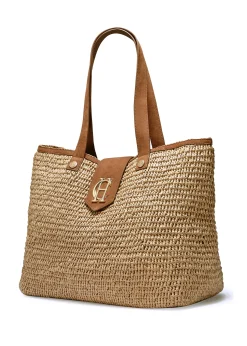 Holland Cooper Tote Bags|Bags-Straw Shopper Natural