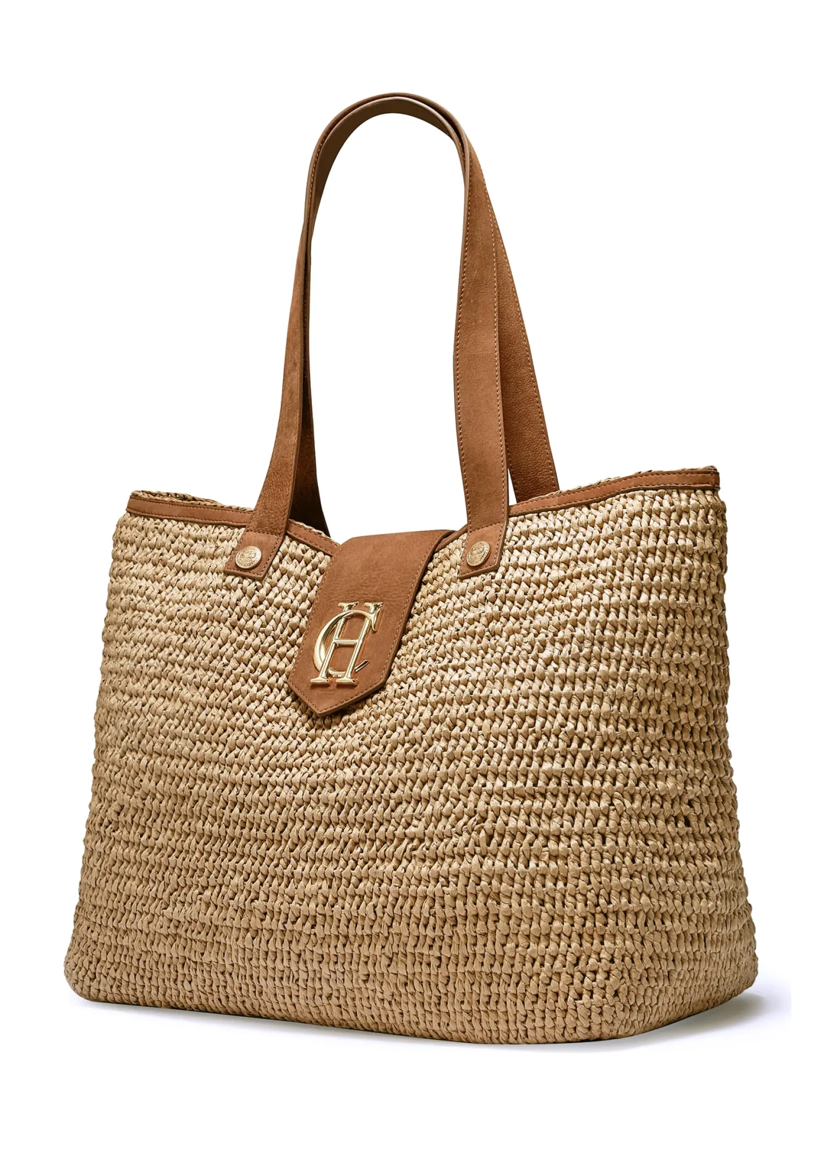 Holland Cooper Tote Bags|Bags-Straw Shopper Natural